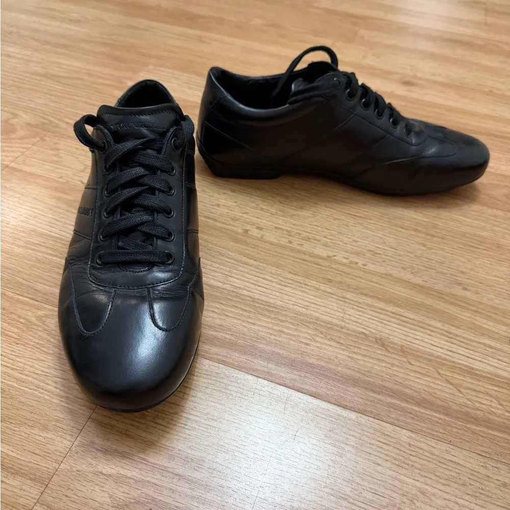 Emporio Armani Men's Black Laced Shoes Size 8 - Picture 2 of 11